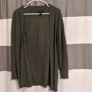 open face cashmere cardigan
